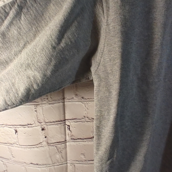 Adidas 3 Stripes Vintage 90's Long Sleeve Medium Gray Sweatshirt - Picture 8 of 12